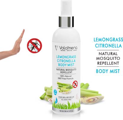 Volamena Mosquito & Insect Repellent Body Spray with Citronella & Lemongrass