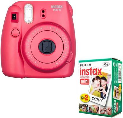 FUJIFILM instax Mini 8 Raspberry ( with 10x2 film) Instant Camera