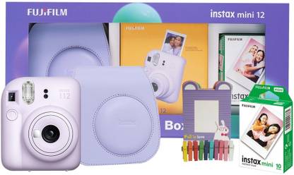 FUJIFILM Instax Mini 12 Treasure Box (10 Shot, Carry Case & Bunting) Instant Camera