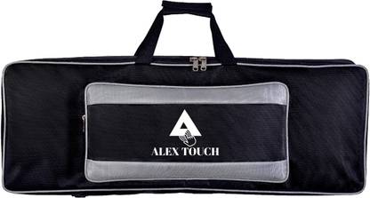ALEXTOUCH 61 Keys Keyboard/Piano Bag-Cover PSR-E243, E343, E353, E363, E373, E453, E463, I455, I425, I400, I500 Heavy Padded (BLACK GREY) Keyboard Bag