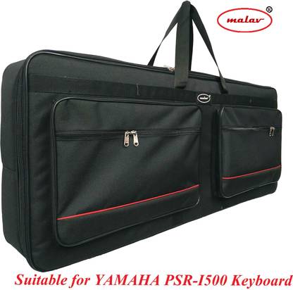 MALAV YAMAHA PSR-I500 Keyboard Heavy Duty thick Padded Cover Carry Bag with Shoulder Straps & Waist Belt Keyboard Bag