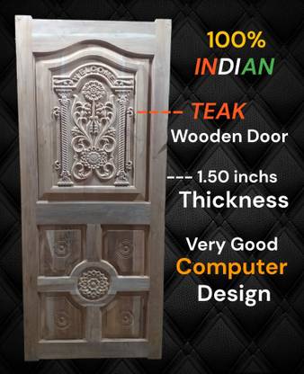 MAA BASHUMATA TEAK PANEL DOOR WELCOME Interior Door