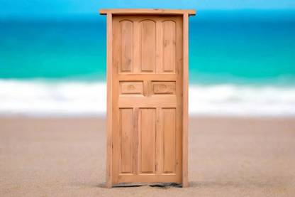 La Furniture Indian Hand Made Classic Design 8 Pannel Mahogany Wooden Door Palla With Frame Interior Door