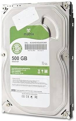 MATRIX HARD DRIVE 500 GB 500 GB Desktop White SATA III Internal Hard Disk Drive (HDD) (MIS05THD)