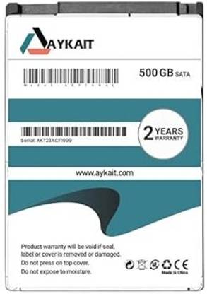 Aykait AKTL500AC 500 GB Laptop, Desktop, All in One PC's Tial SATA Internal Hard Disk Drive (HDD) (500GB Internal Laptop Hard Drive 2.5 Ultra With 2 Years Warranty)
