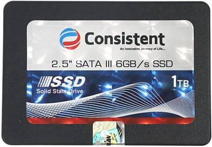 Consistent Sata 1 TB All in One PC's, Desktop, Laptop Black SATA III Internal Solid State Drive (SSD) (1TB Sata CTSSD001S6)