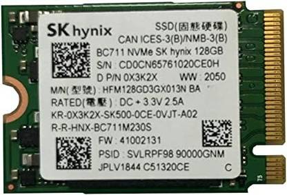 Sk Hynix Gen 3 x 4 SSD 128 GB Desktop, Laptop Internal Solid State Drive (SSD) (PCIe NVMe M.2 2230 Gen 3 x 4 SSD, 0X3K2X, HFM128GD3GX013N, OEM Package)