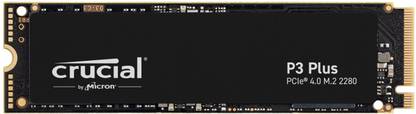 Crucial P3 Plus PCIe 4.0 NVMe M.2 2280 500 GB Desktop, Laptop Black PCIe NVMe Internal Solid State Drive (SSD) (CT500P3PSSD8)