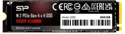 Silicon Power UD90 500 GB Desktop Black PCIe NVMe Internal Solid State Drive (SSD) (SP500GBP44UD9005)