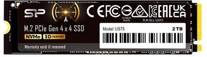 Silicon Power US75 2 TB Desktop Black PCIe NVMe Internal Solid State Drive (SSD) (SP02KGBP44US7505)