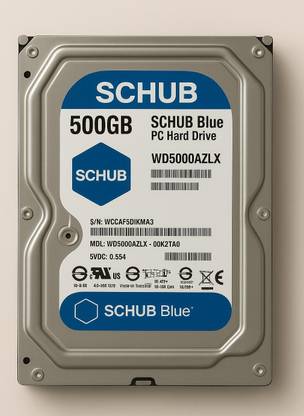 SCHUB SATA 500 GB Desktop Blue SATA Internal Hard Disk Drive (HDD) (Wd 500 gb bl)
