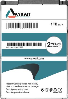 Aykait AKTL1TBAD 1 TB Laptop, All in One PC's Tial SATA Internal Hard Disk Drive (HDD) (1TB Internal Laptop Hard DriveSATA 2.5 Ultra Thin With 2 Years Warranty)