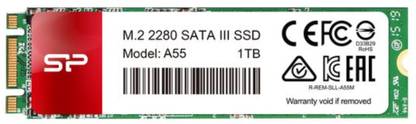 Silicon Power M.2 2280 A55 1 TB Desktop Black M.2 Internal Solid State Drive (SSD) (SP001TBSS3A55M28)
