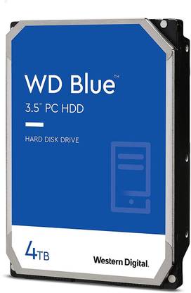 WD Blue SATA 4 TB Desktop Internal Hard Disk Drive (HDD) (4TB SATA 3.5" 5400 RPM - WD40EZAZ)