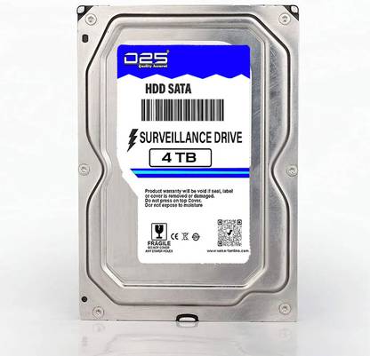 D25 4TB Hard Disk for HIKVISION (iDS-7104HQHI-M1/S) 4 Channel HD CCTV Camera DVR 4 TB Surveillance Systems Internal Hard Disk Drive (HDD) (4TB Hard Disk for HikVision 4 Channel CCTV DVR | 4TB Surveillance Hard Hisk)