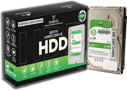 MATRIX HARD DISK DRIVE 4TB 4 TB All in One PC's Multicolor SATA Internal Hard Disk Drive (HDD) (?MIS04THD)