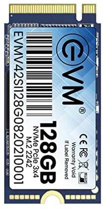 EVM NV42/128GB 128 GB All in One PC's, Desktop, Laptop Black PCIe NVMe Internal Solid State Drive (SSD) (NV42/128GB)