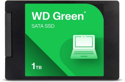 SanDisk WD Green SATA 1 TB Desktop, Laptop Green, Black SATA Internal Solid State Drive (SSD) (WDS100T5G0A-00CPT0)