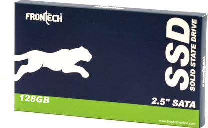 Frontech SSD-0042 128 GB Desktop Black SATA Internal Solid State Drive (SSD) (128GB Internal SSD, 2.5 SATA3, TLC+SMI, Low Energy Consumption,)