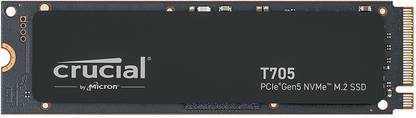 Crucial T705 1 TB Desktop, Laptop Black PCIe NVMe Internal Solid State Drive (SSD) (CT1000T705SSD3)