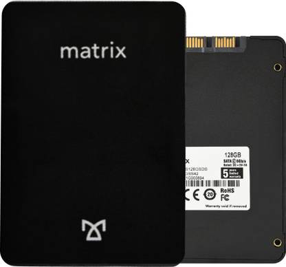 MATRIX SATA III 128 GB Desktop, Laptop, All in One PC's Black SATA III Internal Solid State Drive (SSD) (SST128GA-L)