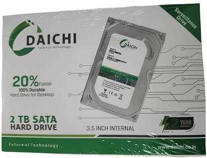 DAICHI 2 TB HARDDISK 2 TB Desktop Internal Hard Disk Drive (HDD) (2 TB SATA HARDDISK)