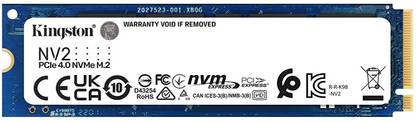 KINGSTON NV2 2 TB Desktop, Laptop White PCIe NVMe Internal Solid State Drive (SSD) (SNV2S-2000G)