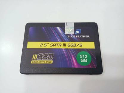 Blue Feather SATA 512 GB Laptop, Desktop, All in One PC's Black SATA III Internal Solid State Drive (SSD) (BF9SSD512S)