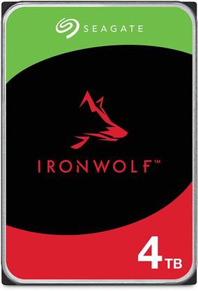 Seagate IronWolf 4 TB Network Attached Storage Red SATA Internal Hard Disk Drive (HDD) (ST4000VN006)