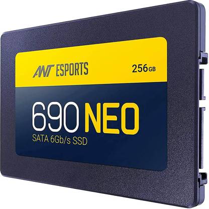 Ant Esports SATA 2.5" 256 GB Laptop, Desktop Black SATA Internal Solid State Drive (SSD) (690 NEO)