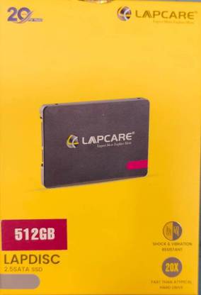 LAPCARE 2.5 SATA 512 GB All in One PC's Black SATA Internal Solid State Drive (SSD) (LPSSD512GBPRO)