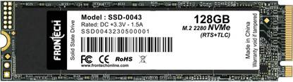 Frontech SSD 128 GB Desktop Black SATA Internal Solid State Drive (SSD) (SSD-0043 NVMe M.2 2280 | Ultra Fast | Read/Write - 1350/1100 | SSD Drive)
