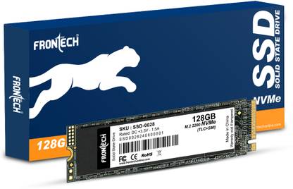 Frontech SSD-0028 128 GB Desktop, Laptop Black PCIe NVMe Internal Solid State Drive (SSD) (Form Factor: M.2)