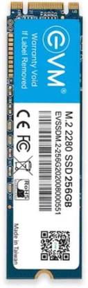 EVM SSD 256 GB Laptop, Desktop, All in One PC's Black M.2 Internal Solid State Drive (SSD) (SSD 256GB M.2 2280)