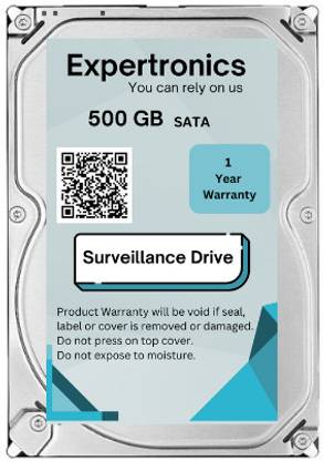 EXPERTRONICS ULTRA 500 GB Desktop, Surveillance Systems Silver SATA Internal Hard Disk Drive (HDD) (EXPDT500ULT)