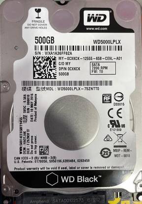 WD sata2.5 500 GB Laptop Multicolor SATA Internal Hard Disk Drive (HDD) (wd500)