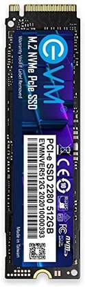 EVM M.2 NVME 512 GB Desktop, Laptop Black PCIe NVMe Internal Solid State Drive (SSD) (512GB M.2 NVME PCIE GEN 3x4 SSD)