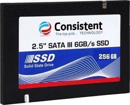 Consistent S7 SSD 256 GB All in One PC's, Desktop, Laptop, Network Attached Storage, Servers, Surveillance Systems Black SATA III Internal Solid State Drive (SSD) (256 CON SSD)