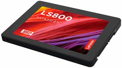 Lenovo LS800 3D NAND SATA 2.5" 480 GB Desktop, Laptop Black SATA III Internal Solid State Drive (SSD) (LS800)