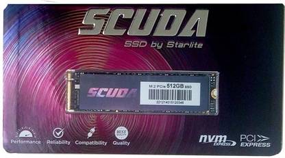 scuda PCIe NVMe SSD 512 GB Laptop, Desktop Black PCIe NVMe Internal Solid State Drive (SSD) (Interface PCIe GEN 3X4 , NVMe 1.3)