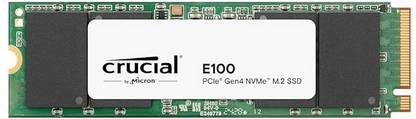 Crucial E100 1 TB Desktop, Laptop Black PCIe NVMe Internal Solid State Drive (SSD) (CT1000E100SSD8)