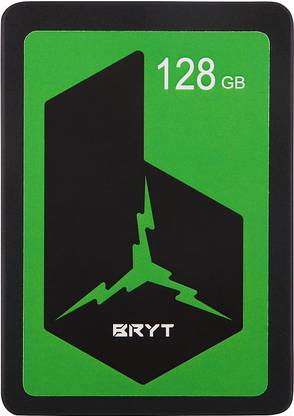 BRYT Eco SSD SATA III- 2.5 Inch 128 GB Desktop, Laptop Black SATA III Internal Solid State Drive (SSD) (Read Speed up to 500 MB/s & Write Speed up to 450 MB/s)