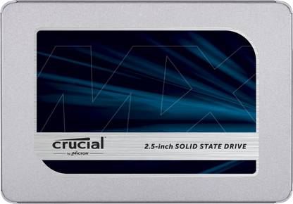 Crucial MX500 1 TB Laptop, Desktop Silver SATA Internal Solid State Drive (SSD) (CT1000MX500SSD1)