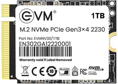 EVM M.2 NVMe (2230) 1 TB All in One PC's, Desktop, Laptop Black PCIe NVMe Internal Solid State Drive (SSD) (EVMNV30/1TB)