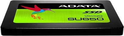 ADATA SU650 240 GB Laptop, Desktop, All in One PC's, Servers Black SATA Internal Solid State Drive (SSD) (SU650)