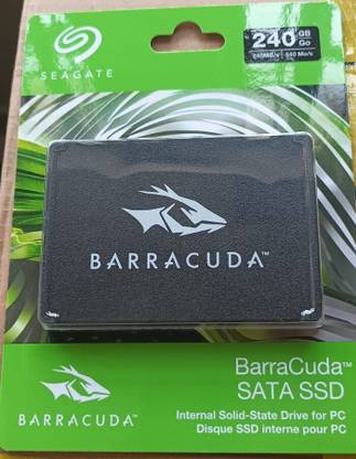 Seagate BARACUDA SATA SSD 240 GB Desktop, Laptop Internal Solid State Drive (SSD) (Internal SSD Hard disc SATA 3Gb/s and SATA 1.5Gb/s(ZA240CV1A002))