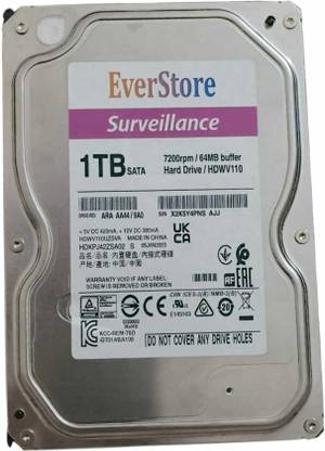 EverStore surveillance 1 TB Surveillance Systems Blue SATA Internal Hard Disk Drive (HDD) (pack of4)