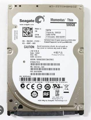 Seagate video 500 GB Laptop Silver SATA Internal Hard Disk Drive (HDD) (ST500LT012)