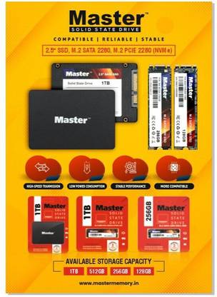 Master Memory 4 GB Memory Card 4 GB Laptop, Desktop, Surveillance Systems, Network Attached Storage, Servers, All in One PC's Black M.2 Internal Solid State Drive (SSD) (4 GB Memory Card)