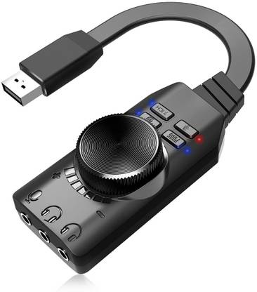 HASTHIP USB External Stereo Sound Adapter Splitter Converter PCI Internal Sound Card